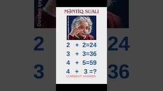 Math Quiz|Məntiq sualı #məntiq #mantık #logic #mantik #maths #логика