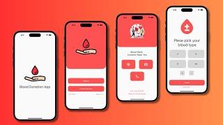 Flutter Blood Donation App UI | Flutter UI Tutorial for Beginners