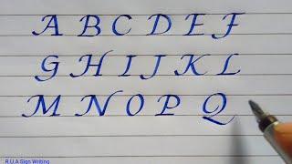 Lucida Calligraphy AtoZ | Italic Calligraphy | R.U.A Sign Writing