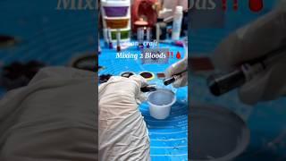 Mixing 2 bloods in resin for lovers ️ohhh my god#gift for love #ideas #tutorial #diy #resin