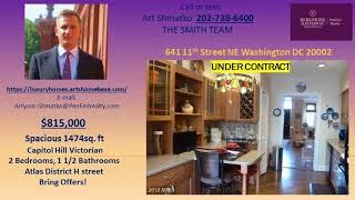 Spacious 2-Level Capitol Hill 2 bedroom 1 1/2 bathroom Victorian Bay house for sale