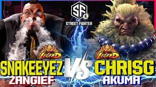 SF6 ▰ SNAKE EYEZ (Zangief) vs NYCHRISG (Akuma) ▰ HIGH LEVEL GAMEPLAY