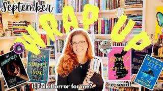 September Reading Wrap Up- Thriller• Horror• Feminist + Book Club Info!