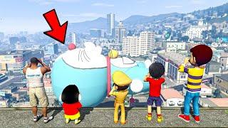 LITTLE SINGHAM WITH SHIVA SHINCHAN FOUND BIGGEST EVER DORAEMON IN GTA 5