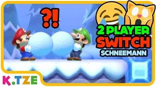 Super Mario 2 Player Switch ️ Schneemann bauen | K.Tze