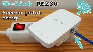 TP-Link RE230 Wi-Fi Extender • Access point mode installation and configuration