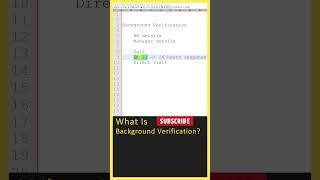 Background Verification Process Explained in Telugu, BGV, IT, Software Job Background Checks #shorts