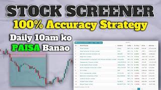 Morning Strategy for Intraday Trading | How to Use Chartink Screener for Intraday Trading