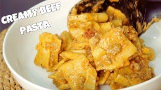 Dinner idea: Creamy Beef Pasta Recipe