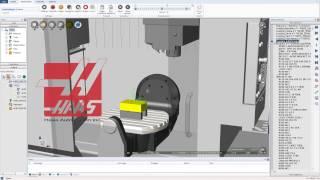 Haas UMC 750 Machine Tool CNC Simulation with NCSIMUL