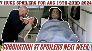 7 Huge Coronation Street Spoilers next week from 19th - 23rd August 2024  Alina's Life Hangs Death