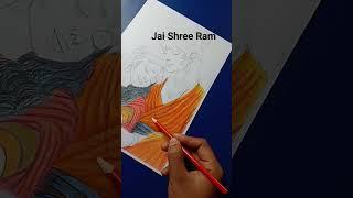 Jai Shree Ram. Pencil colour sketch. #art #artist #drawingtutorial #draw #ramayan #ram #rammandir