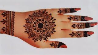 New stylish easy back hand mehndi design|easy mehndi design| mehndi ka design| mehndi design |mehndi