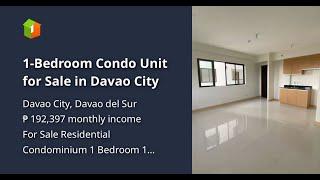 1-Bedroom Condo Unit for Sale in Davao City