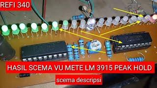 vu meter 20 led lm3915 peak hold dot bar