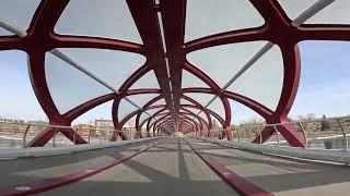 Downtown Calgary Peace Bridge to Chestermere Lake  - Calgary bike paths