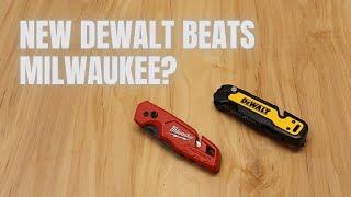 New DeWALT Knife - DeWALT Push and Flip Folding Lock-Back Utility Knife w/Blade Storage (#DWHT10992)