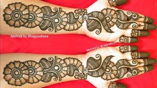 RAKHI SPECIAL SIMPLE MEHENDI DESIGNS || VERY EASY SHADED ARABIC HENNA MEHNDI DESIGNS FOR FRONT HANDS