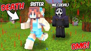 I Fooled My Sister Become a DEVIL When She is Alone in Minecraft...