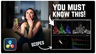 How to Read SCOPES in Davinci Resolve | MUST KNOW! (FREE & STUDIO)