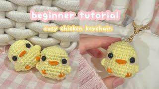 crochet chicken keychain tutorial crochet duck, easy crochet amigurumi, crochet for beginners