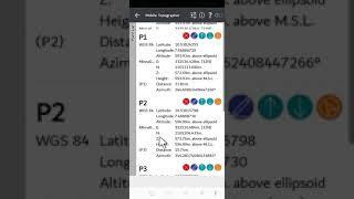 DATA EXPORT, AREA CALCULATION AND PARCEL DISPLAY ON IMAGERY  USING MOBILE TOPOGRAPHER