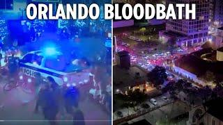 Teen, 17, ‘opens fire on Halloween crowd in Orlando killing two and injuring at least six’