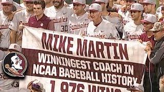 Mike Martin Becomes Winningest Coach in NCAA History