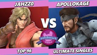 Patchwork 2024 - Jahzz0 (Ken) Vs. ApolloKage (Snake) Smash Ultimate - SSBU