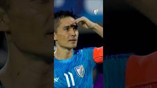 #IndianFootball’s prime marksman is back on the hunt!  | #BackTheBlue #SunilChhetri #shorts