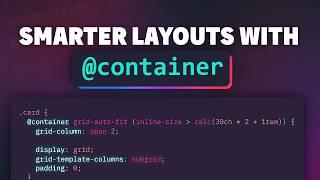 "Smart" design patterns with container queries