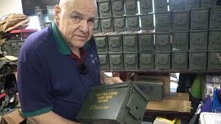 Brian talking about .50 and .30 Caliber Ammo Cans