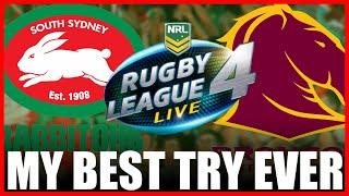 I SCORED THE BEST TRY EVER ON RLL4 WITH THE BRONCOS UP AGAINST THE RABBITOHS (NRL ROUND 9)