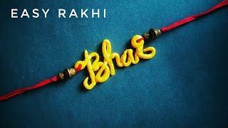 EASY Customize Rakhi + How to make Rakhi at home + Rakhi Making + Name Rakhi + Handmade Rakhi