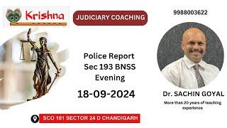 Police Report Sec 193 BNSS Evening