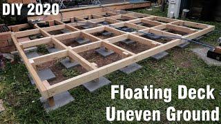 Small Floating Deck 2020 | Easy Decking | DIY | No Digging | How to Build a Floating Deck