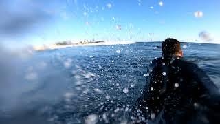 One day in a pandemic.  Luke Morgan Gopro bodyboard barrels