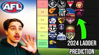 Reacting to my 2024 AFL Ladder PREDICTION!