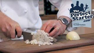 How to dice an onion by Michelin star chef Russell Brown