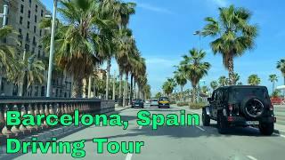 Barcelona City Driving Tour - Spain [4K UHD]