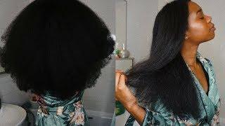 CURLY TO STRAIGHT HAIR TUTORIAL! | NICKYBNATURAL