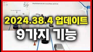 테슬라 2024.38.4 업데이트 9가지 기능! 새로운 오파? 커브 어시스트?!