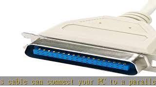Dahszhi 4.5m/14.7Feet DB25 Pin Male to Centronics 36 Pin Male Parallel Printer Cable LPT Parallel P