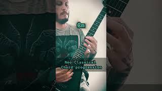 Basic Neo Classical Chord Progression #neoclassicalmetal #guitartricks #guitarlesson