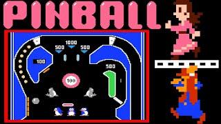 Pinball  (FC · Famicom / NES) original video game | over 1,000,000pts session 