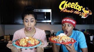 HOW TO MAKE HOT FLAMIN HOT NACHOS!!!! FEAT. QUEEN NAIJA