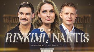 SEIMO RINKIMAI II TURAS | Rinkimų naktis Laisvės TV | Andrius Tapinas, Rima Urbonaitė, Paul de Miko