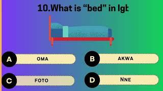 Igbo Quiz: Part 4 (With Pictures)