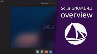 Solus GNOME 4.3 overview | Designed for Everyone.