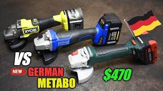 German Metabo Grinders are Ridiculous, vs M18, DeWALT, Ryobi & Kobalt